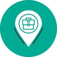 Business Location Multi Color Circle Icon vector