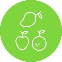 Fruits Multi Color Circle Icon vector