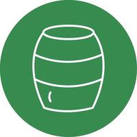 Barrel Multi Color Circle Icon vector