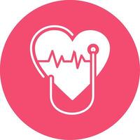 Cardiology Multi Color Circle Icon vector