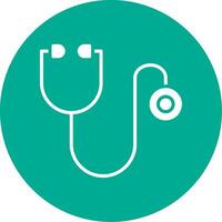 Stethoscope Multi Color Circle Icon vector