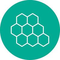 Bee Hive Multi Color Circle Icon vector