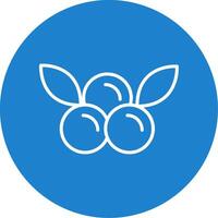 Cranberries Multi Color Circle Icon vector