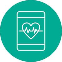 Heart Care Multi Color Circle Icon vector