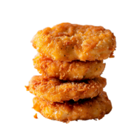 Chickens nuggets on isolated background png