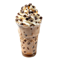 chocolate hielo crema en aislado antecedentes png