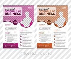 A creative business flyer design template vector