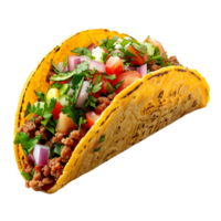 Taco on isolated background png