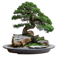 Bonsai tree on isolated background png