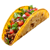 Taco on isolated background png