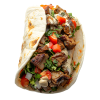 Taco on isolated background png