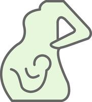 Obstetrics Fillay Icon Design vector