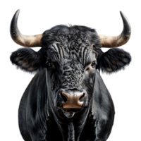 Bull on isolated background png