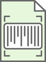 Barcode Fillay Icon Design vector