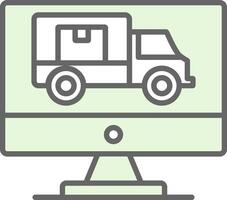 Logistics Fillay Icon Design vector