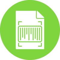 Barcode Multi Color Circle Icon vector