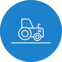 Tractor Multi Color Circle Icon vector