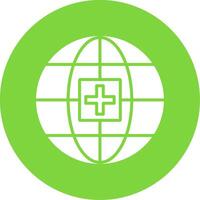 Global Medical Service Multi Color Circle Icon vector
