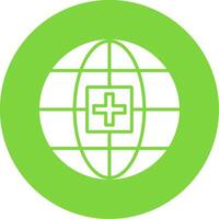 Global Medical Service Multi Color Circle Icon vector