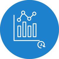 Time Analysis Multi Color Circle Icon vector