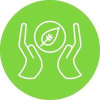 Go Green Multi Color Circle Icon vector