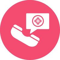 Doctor On Call Multi Color Circle Icon vector