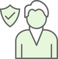 Employee Insurance Fillay Icon Design vector