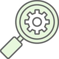 Search Optimization Fillay Icon Design vector