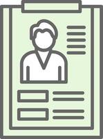 User Profile Fillay Icon Design vector