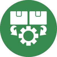 Order Processing Multi Color Circle Icon vector