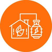 Biogas Energy Multi Color Circle Icon vector