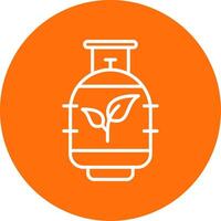 Bio Gas Multi Color Circle Icon vector