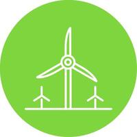 Turbine Energy Multi Color Circle Icon vector