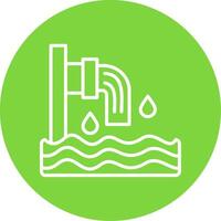 Sewer Multi Color Circle Icon vector