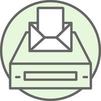Project Inbox Fillay Icon Design vector