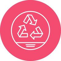 Recycle Multi Color Circle Icon vector