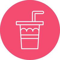 Soda Drink Multi Color Circle Icon vector