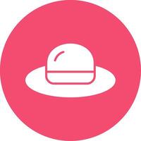 Hat Multi Color Circle Icon vector