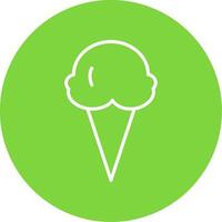 Ice Cream Multi Color Circle Icon vector