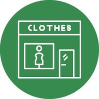 Fashion store Multi Color Circle Icon vector