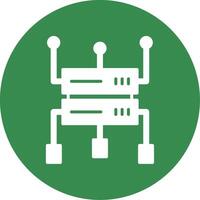 Data Structure Multi Color Circle Icon vector