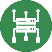 Data Structure Multi Color Circle Icon vector