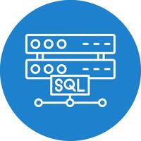 Sql Multi Color Circle Icon vector