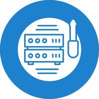 Tech Support Multi Color Circle Icon vector