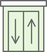 Elevator Fillay Icon Design vector