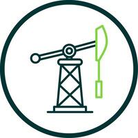 Fossil Fuels Line Circle Icon Design vector