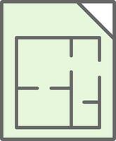 Floor Plans Fillay Icon Design vector