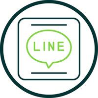APP Line Circle Icon Design vector
