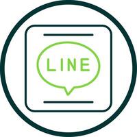 APP Line Circle Icon Design vector