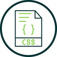 css línea circulo icono diseño vector